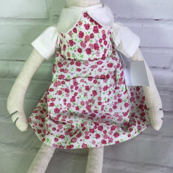 Mud Pie Whimsical Mouse Girl Plush Stuffed Animal - Picture 3 of 9